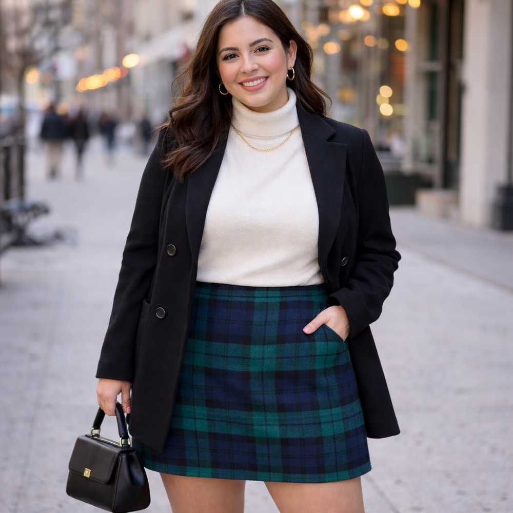 J. Crew Factory Plaid Mini Skirt | Size 14